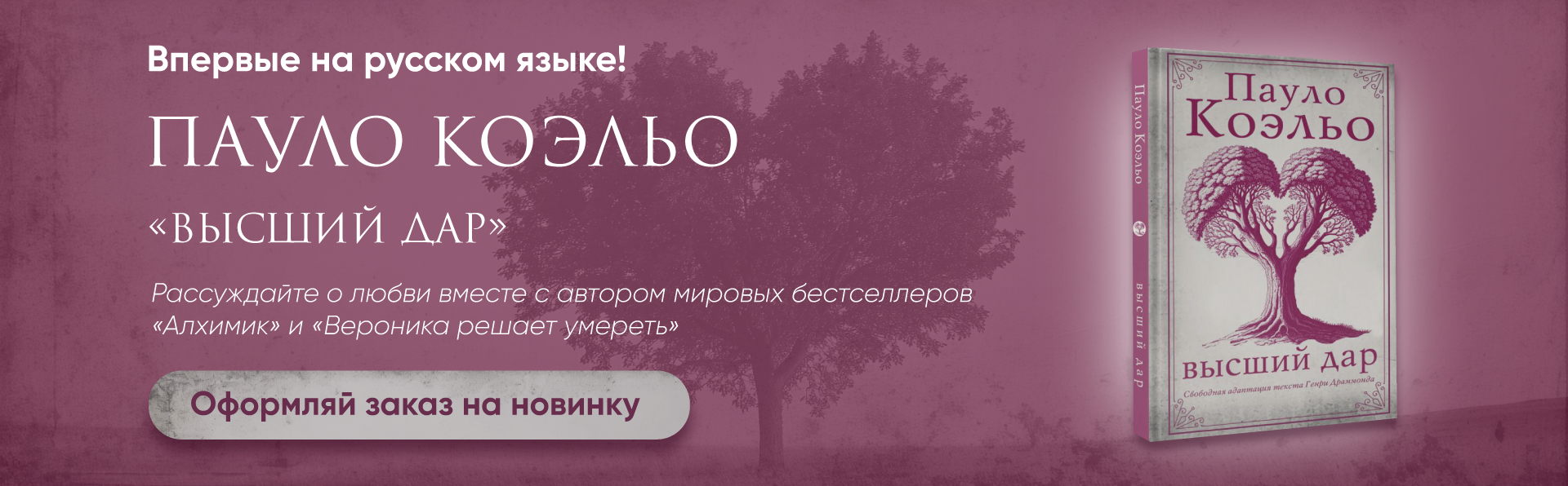 Высший дар купить и узнать чем порадует Пауло Коэльо. Новинка уже ждет