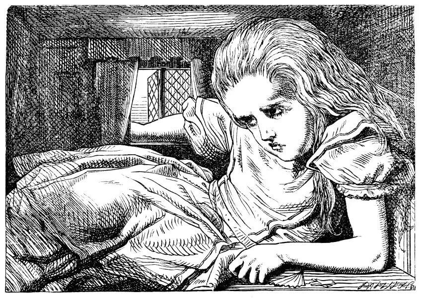 Алиса в рисунках Тенниела Источник: https://medium.com/alice-s-adventures-in-wonderland/sir-john-tenniel-s-classic-illustrations-of-alice-in-wonderland-2c3bbdca3a77